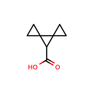 Chemical structure of dispiro[2.0.24.13]heptane-7-carboxylic acid , CAS 181134-66-7, AChemBlock S78172