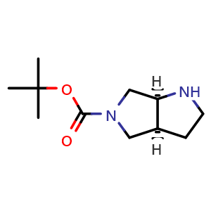 Chemical structure of (cis)-5-boc-hexahydro-pyrrolo[3,4-b]pyrrole , CAS 180975-51-3, AChemBlock S78180