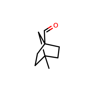 Chemical structure of 4-methylnorbornane-1-carbaldehyde , CAS 1807998-58-8, AChemBlock S78189