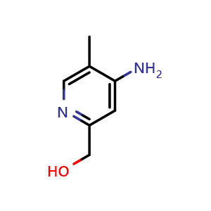 Chemical structure of (4-amino-5-methyl-2-pyridyl)methanol , CAS 1805513-80-7, AChemBlock S78217