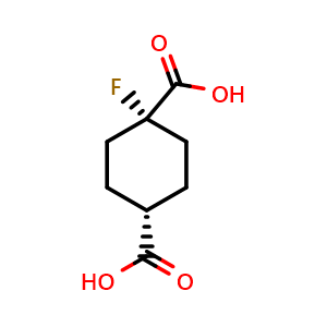 trans-1-fluorocyclohexane-1,4-dicarboxylic acid