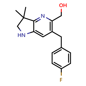 [6-[(4-fluorophenyl)methyl]-3,3-dimethyl-1,2-dihydropyrrolo[3,2-b]pyridin-5-yl]methanol