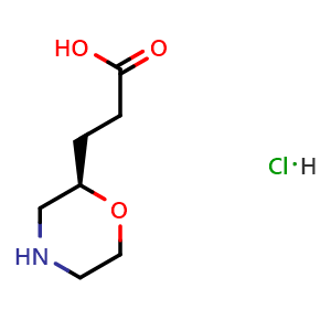 3-[(2R)-morpholin-2-yl]propanoic acid hydrochloride