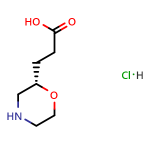 3-[(2S)-morpholin-2-yl]propanoic acid hydrochloride
