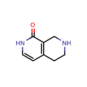 Chemical structure of 1,2,5,6,7,8-hexahydro-2,7-naphthyridin-1-one , CAS 1782816-85-6, AChemBlock S78380
