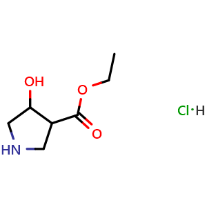 ethyl 4-hydroxypyrrolidine-3-carboxylate hydrochloride