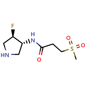 N-[(3R,4R)-4-fluoropyrrolidin-3-yl]-3-methanesulfonylpropanamide