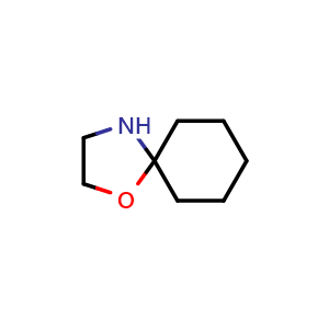 Chemical structure of 1-oxa-4-azaspiro[4.5]decane , CAS 177-04-8, AChemBlock S78522