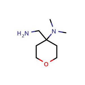 4-(aminomethyl)-N,N-dimethyloxan-4-amine