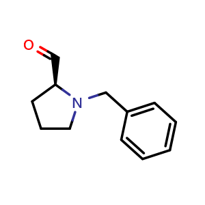 Chemical structure of (2S)-1-benzylpyrrolidine-2-carbaldehyde , CAS 176240-12-3, AChemBlock S78531