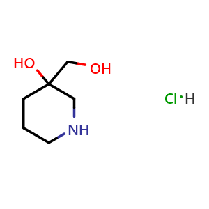 3-(hydroxymethyl)piperidin-3-ol hydrochloride