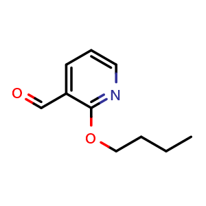 Chemical structure of 2-butoxypyridine-3-carbaldehyde , CAS 1694428-67-5, AChemBlock S78709
