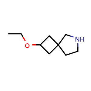 Chemical structure of 2-ethoxy-6-azaspiro[3.4]octane , CAS 1692029-82-5, AChemBlock S78718