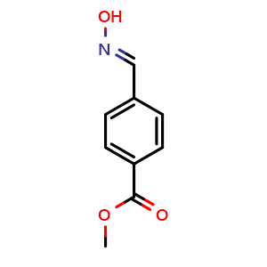 Chemical structure of methyl 4-[(E)-hydroxyiminomethyl]benzoate , CAS 168699-41-0, AChemBlock S78731
