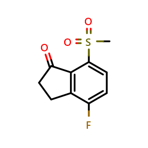 4-fluoro-7-methanesulfonyl-2,3-dihydro-1H-inden-1-one
