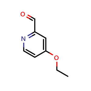 Chemical structure of 4-ethoxypyridine-2-carbaldehyde , CAS 16665-43-3, AChemBlock S78759