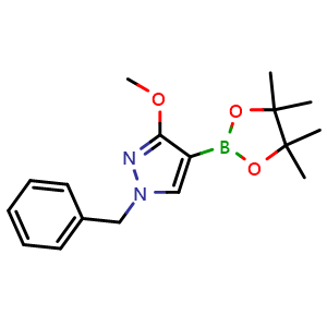 1-benzyl-3-methoxy-4-(4,4,5,5-tetramethyl-1,3,2-dioxaborolan-2-yl)-1H-pyrazole