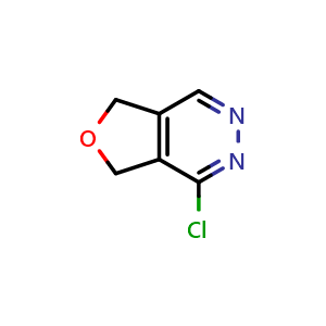 Chemical structure of 4-chloro-5,7-dihydrofuro[3,4-d]pyridazine , CAS 1648750-07-5, AChemBlock S78805
