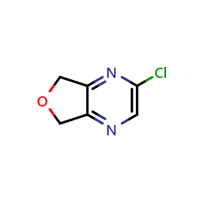 Chemical structure of 2-chloro-5H,7H-furo[3,4-b]pyrazine , CAS 1648750-02-0, AChemBlock S78806