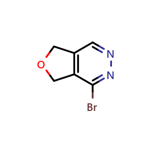 Chemical structure of 4-bromo-5,7-dihydrofuro[3,4-d]pyridazine , CAS 1648749-92-1, AChemBlock S78807