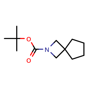 Chemical structure of tert-butyl 2-azaspiro[3.4]octane-2-carboxylate , CAS 1638771-23-9, AChemBlock S78855