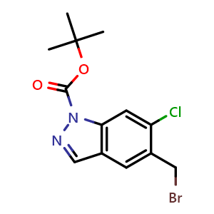 tert-butyl 5-(bromomethyl)-6-chloro-1H-indazole-1-carboxylate