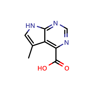 5-methyl-7H-pyrrolo[2,3-d]pyrimidine-4-carboxylic acid