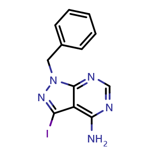 1-benzyl-3-iodo-1H-pyrazolo[3,4-d]pyrimidin-4-amine