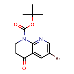 tert-butyl 6-bromo-4-oxo-2,3-dihydro-1,8-naphthyridine-1-carboxylate