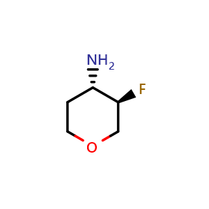 trans-3-fluorooxan-4-amine
