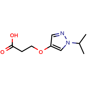 3-{[1-(propan-2-yl)-1H-pyrazol-4-yl]oxy}propanoic acid