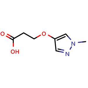3-[(1-methyl-1H-pyrazol-4-yl)oxy]propanoic acid