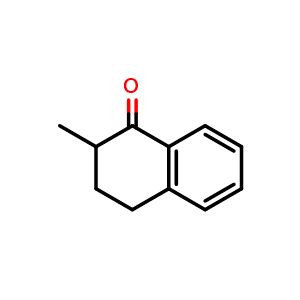 Chemical structure of 2-methyl-1,2,3,4-tetrahydronaphthalen-1-one , CAS 1590-08-5, AChemBlock S79197