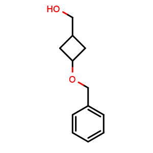 Chemical structure of (3-benzyloxycyclobutyl)methanol , CAS 156865-32-6, AChemBlock S79245