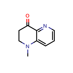 Chemical structure of 1-methyl-2,3-dihydro-1,5-naphthyridin-4-one , CAS 1561781-42-7, AChemBlock S79270
