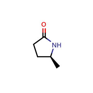 Chemical structure of (5S)-5-Methyl-2-Pyrrolidinone , CAS 1558-60-7, AChemBlock S79277