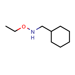 Chemical structure of (cyclohexylmethyl)(ethoxy)amine , CAS 1557017-25-0, AChemBlock S79317