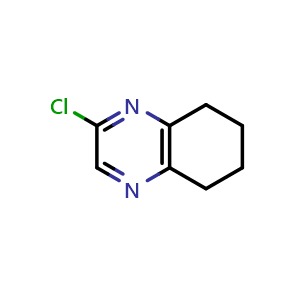 Chemical structure of 2-chloro-5,6,7,8-tetrahydroquinoxaline , CAS 155535-20-9, AChemBlock S79346