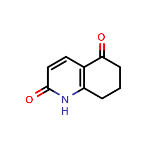 Chemical structure of 1,6,7,8-tetrahydroquinoline-2,5-dione , CAS 15450-69-8, AChemBlock S79470