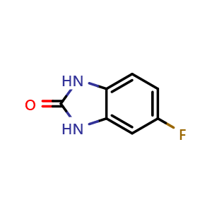 Chemical structure of 5-fluoro-1,3-dihydrobenzimidazol-2-one , CAS 1544-75-8, AChemBlock S79474