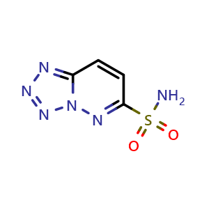 Chemical structure of [1,2,3,4]tetrazolo[1,5-b]pyridazine-6-sulfonamide , CAS 1531557-79-5, AChemBlock S79529