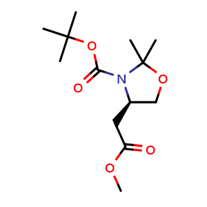 tert-butyl (4R)-4-(2-methoxy-2-oxo-ethyl)-2,2-dimethyl-oxazolidine-3-carboxylate
