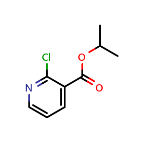 Chemical structure of propan-2-yl 2-chloropyridine-3-carboxylate , CAS 152523-77-8, AChemBlock S79553