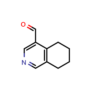 Chemical structure of 5,6,7,8-tetrahydroisoquinoline-4-carbaldehyde , CAS 1496300-90-3, AChemBlock S79687