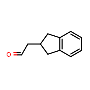 Chemical structure of 2-indan-2-ylacetaldehyde , CAS 146737-67-9, AChemBlock S79776