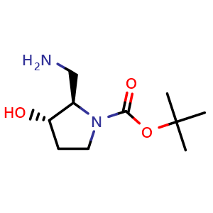 tert-butyl (2R,3S)-2-(aminomethyl)-3-hydroxypyrrolidine-1-carboxylate