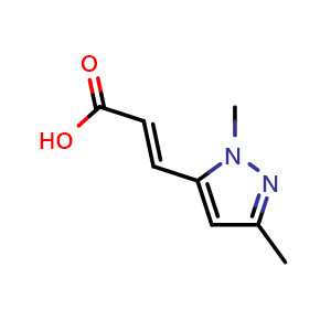 (2E)-3-(1,3-dimethyl-1H-pyrazol-5-yl)prop-2-enoic acid