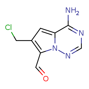 4-amino-6-(chloromethyl)pyrrolo[2,1-f][1,2,4]triazine-7-carbaldehyde