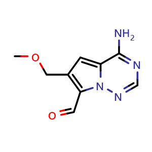 4-amino-6-(methoxymethyl)pyrrolo[2,1-f][1,2,4]triazine-7-carbaldehyde