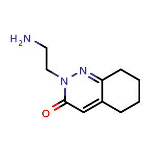 Chemical structure of 2-(2-aminoethyl)-2,3,5,6,7,8-hexahydrocinnolin-3-one , CAS 1443288-88-7, AChemBlock S79896
